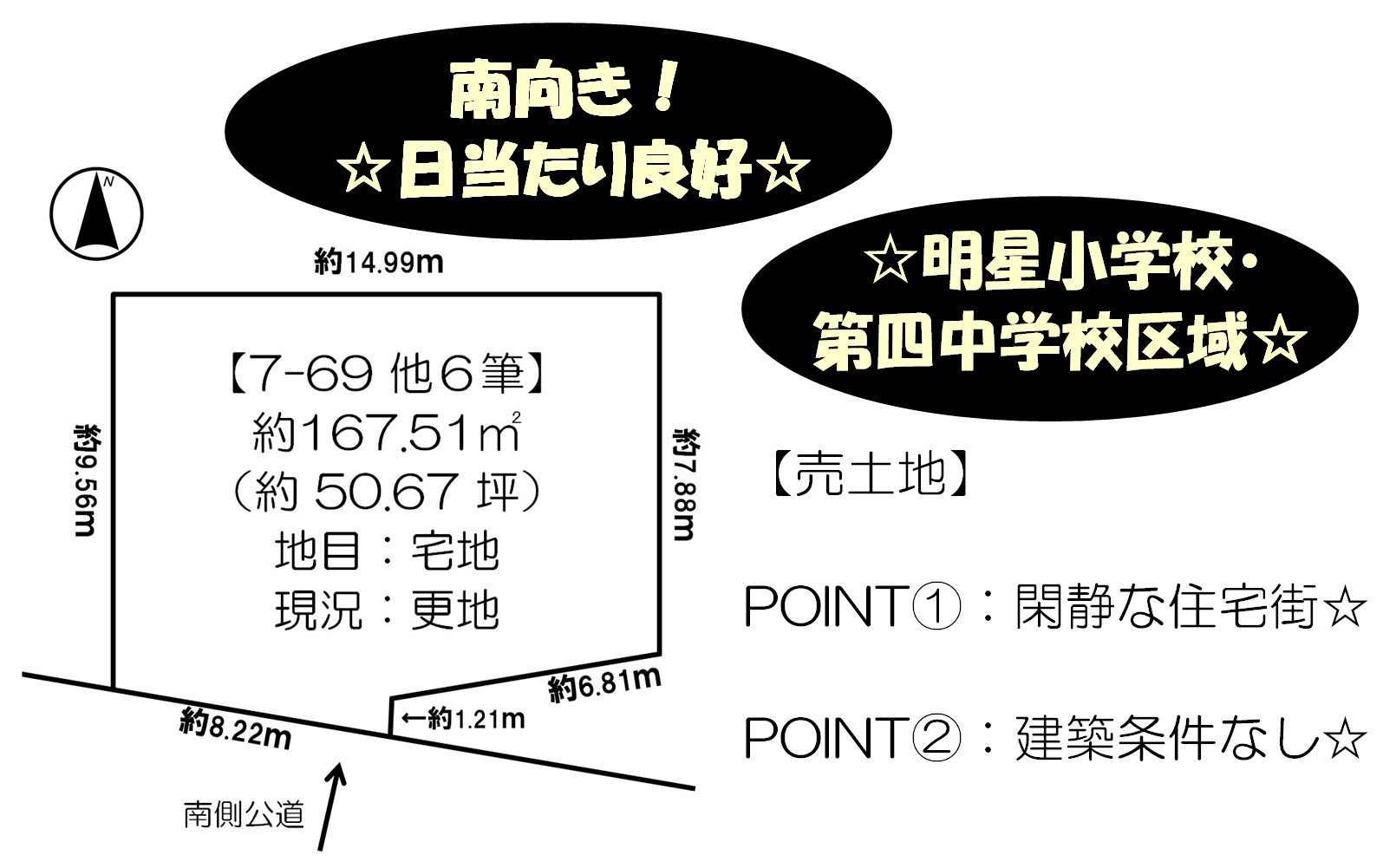 帯広市西六条南３１丁目の土地 間取り