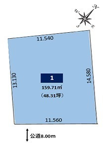 東２条南２９丁目　分譲地 間取り