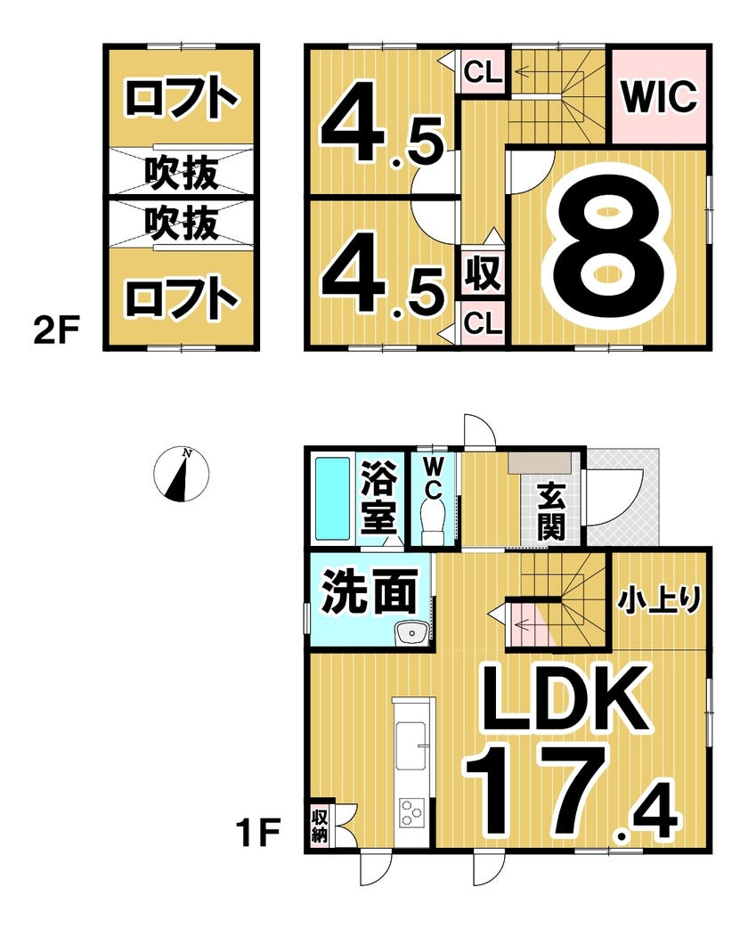【写真追加】西１９条南３丁目　Ｂ棟　新築戸建 間取り