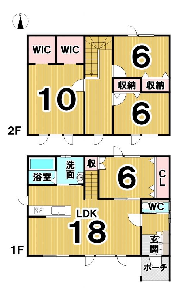 【写真追加】南の森西８丁目【Ａ棟】新築戸建 間取り