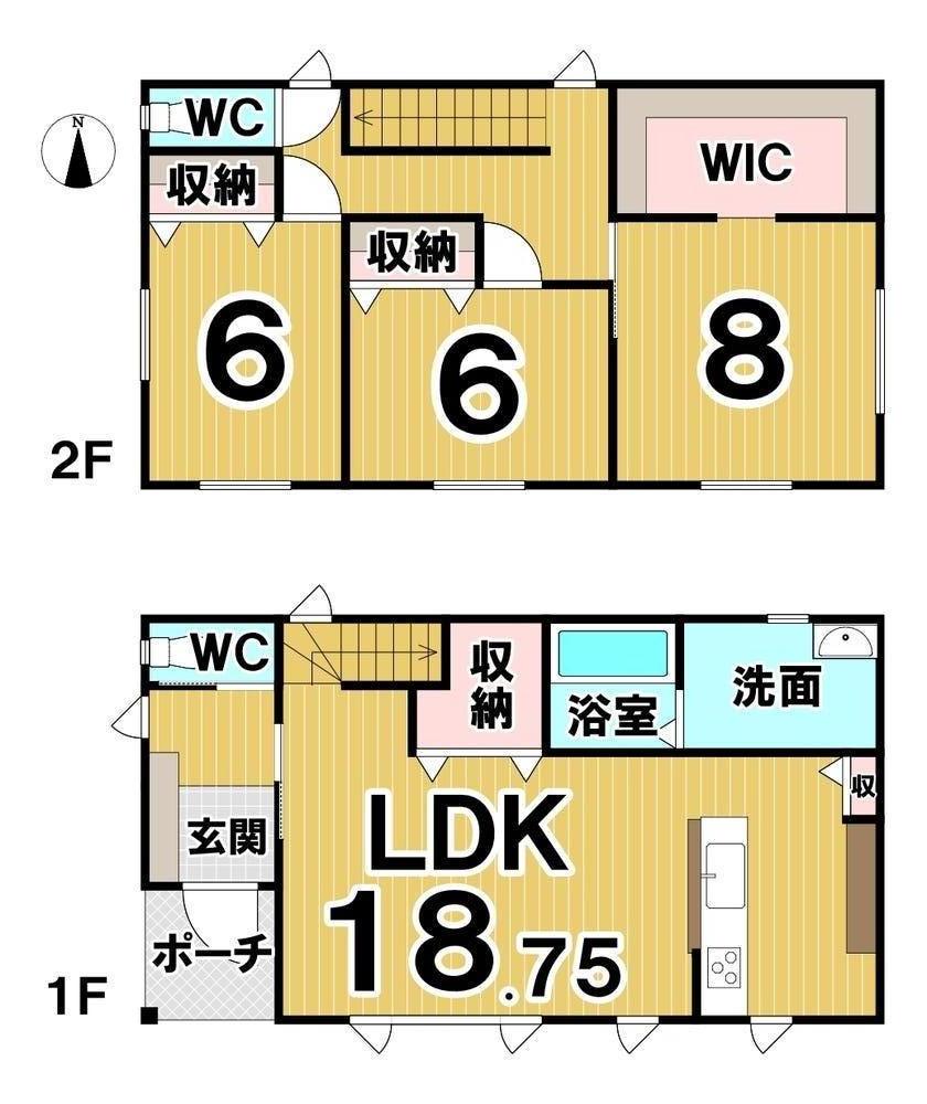 【写真追加】東９条南６丁目　新築戸建 間取り