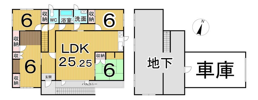 池田町東２条　リフォーム住宅 間取り