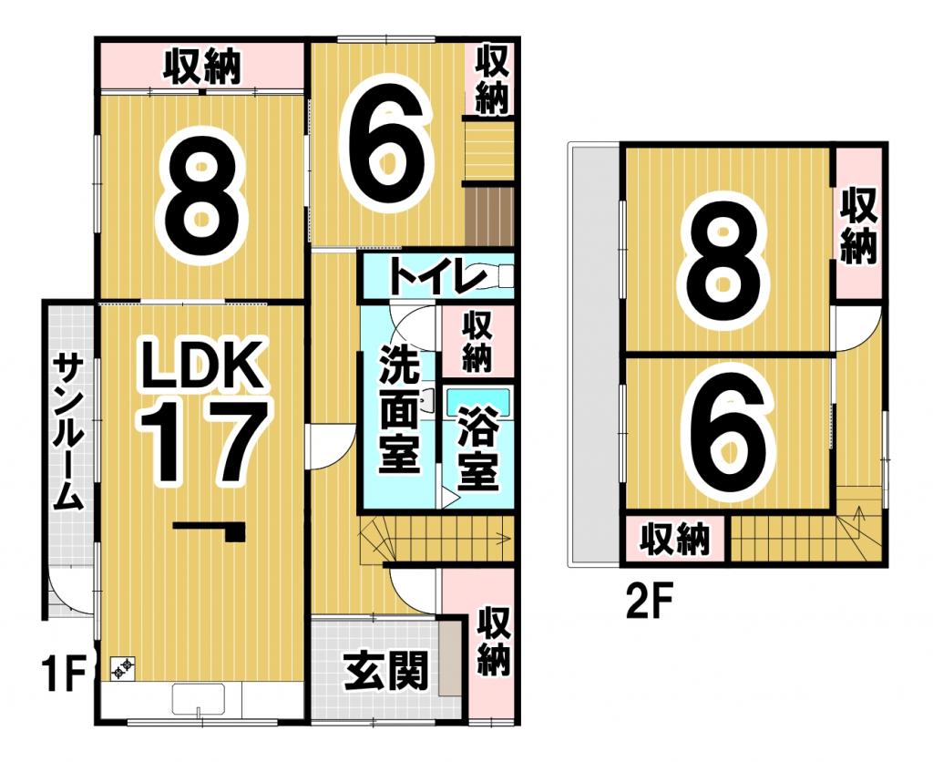 ※商談中※東３条南２４丁目　中古戸建 間取り