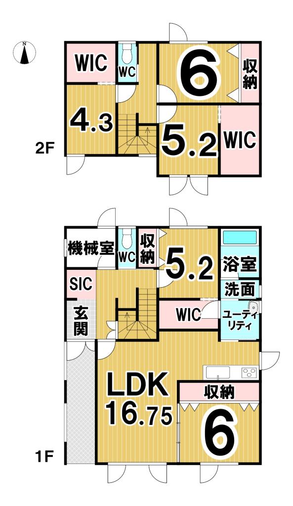 西１３条南１７丁目　中古戸建 間取り