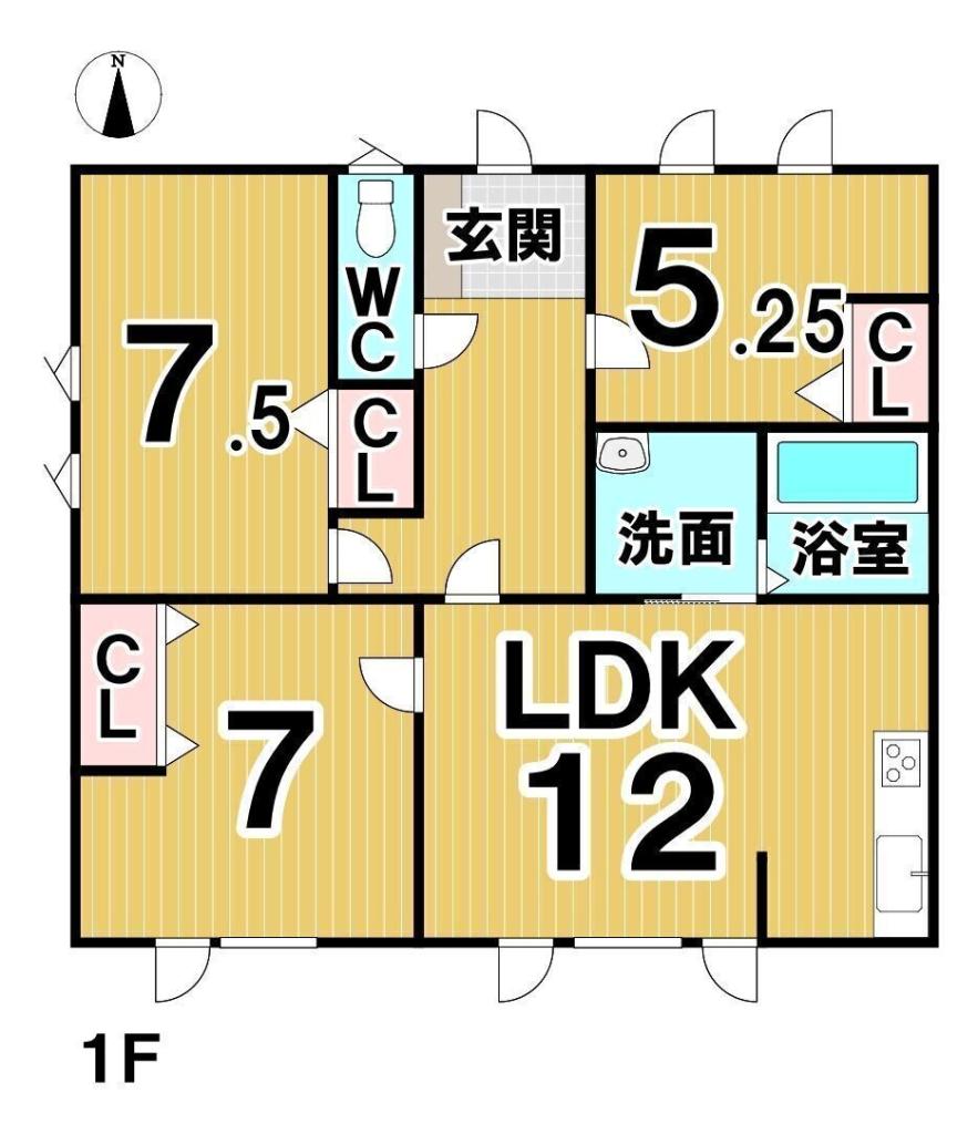西１３条南３３丁目　中古平家 間取り