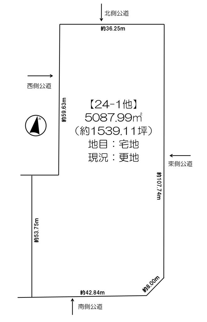 池田町字利別西町　売土地 間取り