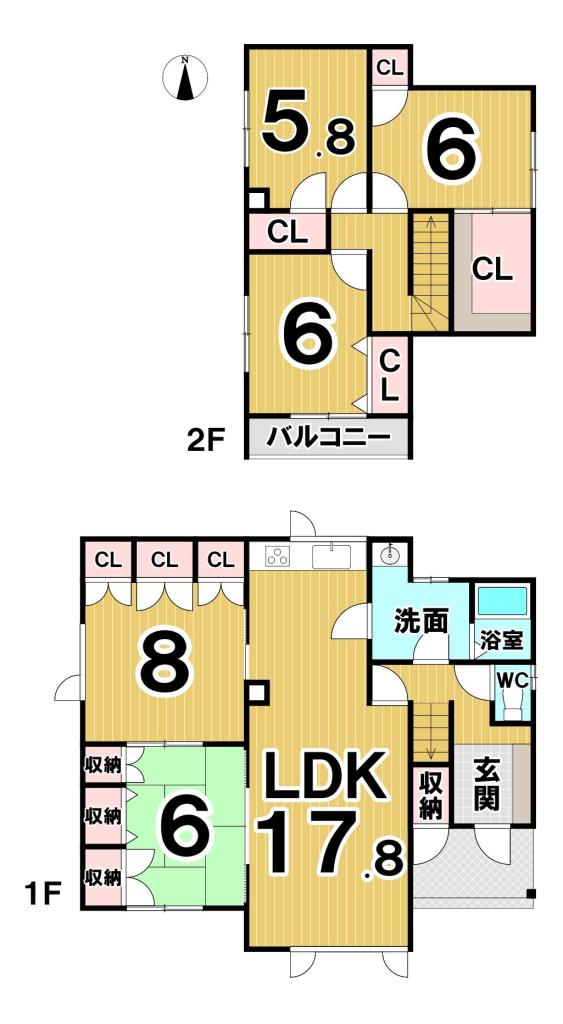 西１３条北５丁目　リフォーム住宅 間取り