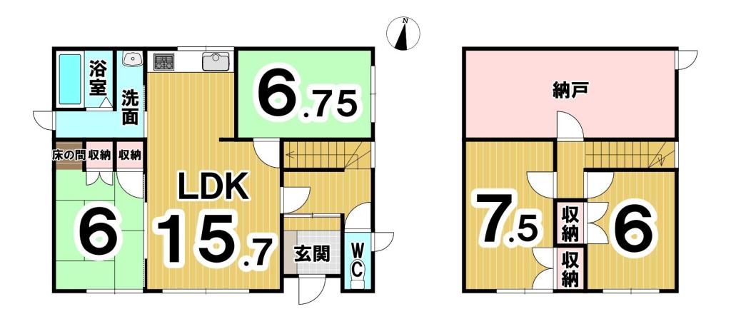 西21条南2丁目　中古戸建 間取り