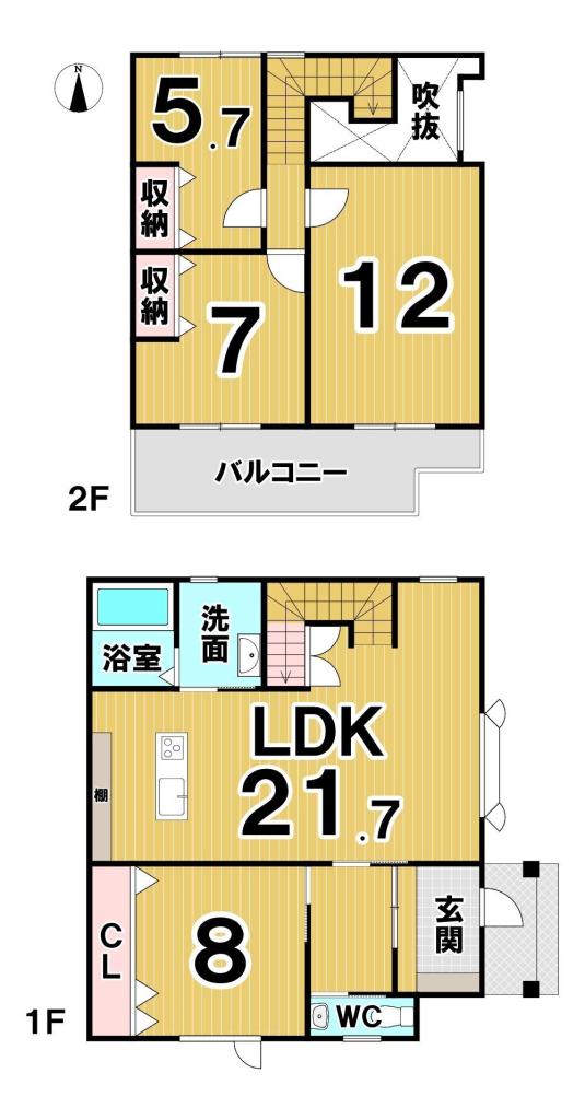 西１９条南５丁目　中古戸建 間取り