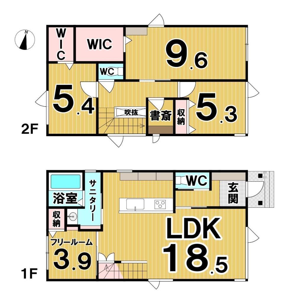 【価格改定】音更町柳町仲区　新築戸建 間取り