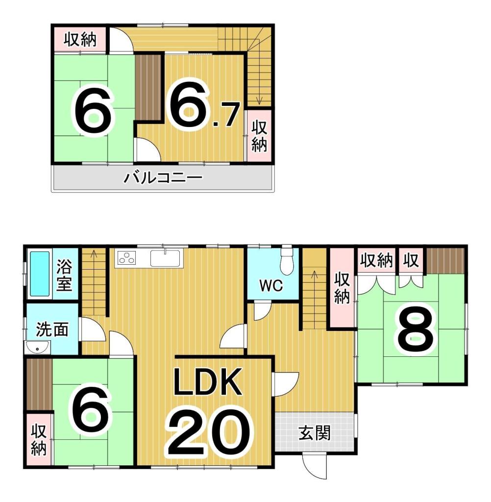音更町雄飛が丘北区　中古戸建 間取り